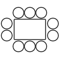 Blockbestuhlung: 68 Personen